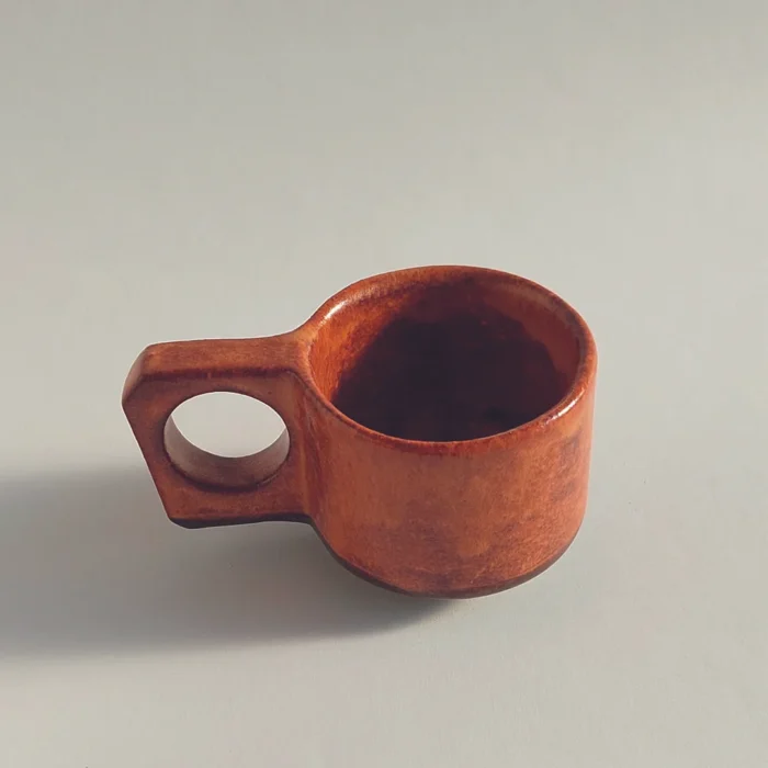 PORCELAIN ESPRESSO CUP COPPER SAGE JIRA CERAMICS - PORCELANOWA FILIŻANKA ESPRESSO MIEDŹ JIRA CERAMICS