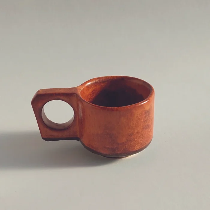 PORCELAIN ESPRESSO CUP COPPER SAGE JIRA CERAMICS - PORCELANOWA FILIŻANKA ESPRESSO MIEDŹ JIRA CERAMICS