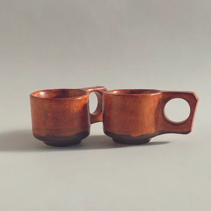 PORCELAIN ESPRESSO CUP COPPER SAGE JIRA CERAMICS - PORCELANOWA FILIŻANKA ESPRESSO MIEDŹ JIRA CERAMICS