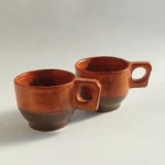 PORCELAIN BOHO CUP COPPER JIRA CERAMICS - PORCELANOWA FILIŻANKA MIEDŹ JIRA CERAMICS