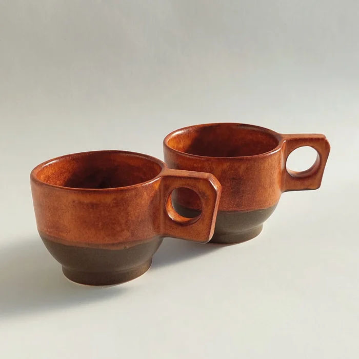 PORCELAIN BOHO CUP COPPER JIRA CERAMICS - PORCELANOWA FILIŻANKA MIEDŹ JIRA CERAMICS