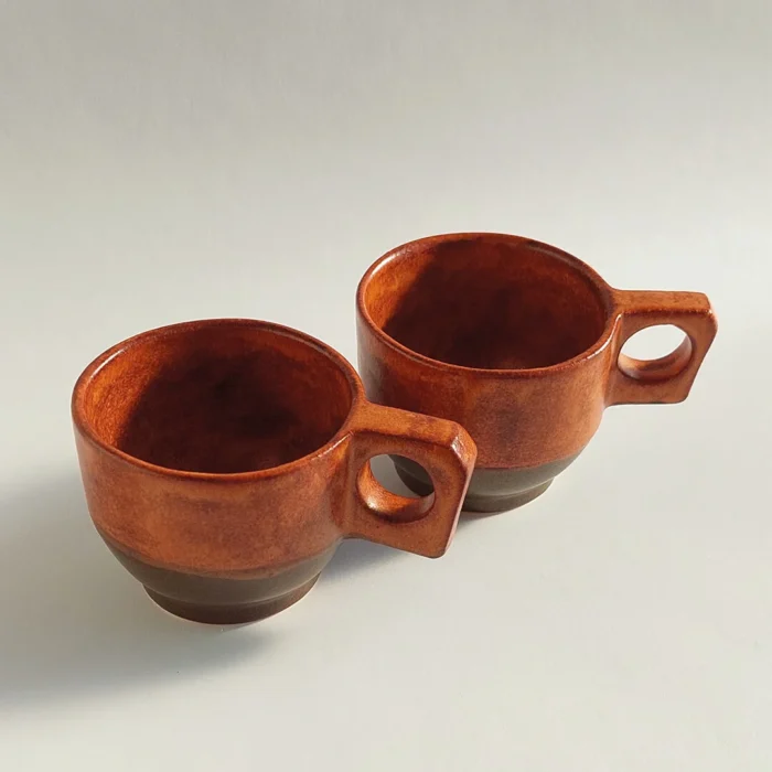 PORCELAIN BOHO CUP COPPER JIRA CERAMICS - PORCELANOWA FILIŻANKA MIEDŹ JIRA CERAMICS