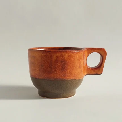 PORCELAIN BOHO CUP COPPER JIRA CERAMICS - PORCELANOWA FILIŻANKA MIEDŹ JIRA CERAMICS