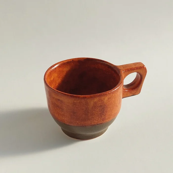 PORCELAIN BOHO CUP COPPER JIRA CERAMICS - PORCELANOWA FILIŻANKA MIEDŹ JIRA CERAMICS