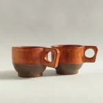 PORCELAIN BOHO CUP COPPER JIRA CERAMICS - PORCELANOWA FILIŻANKA MIEDŹ JIRA CERAMICS