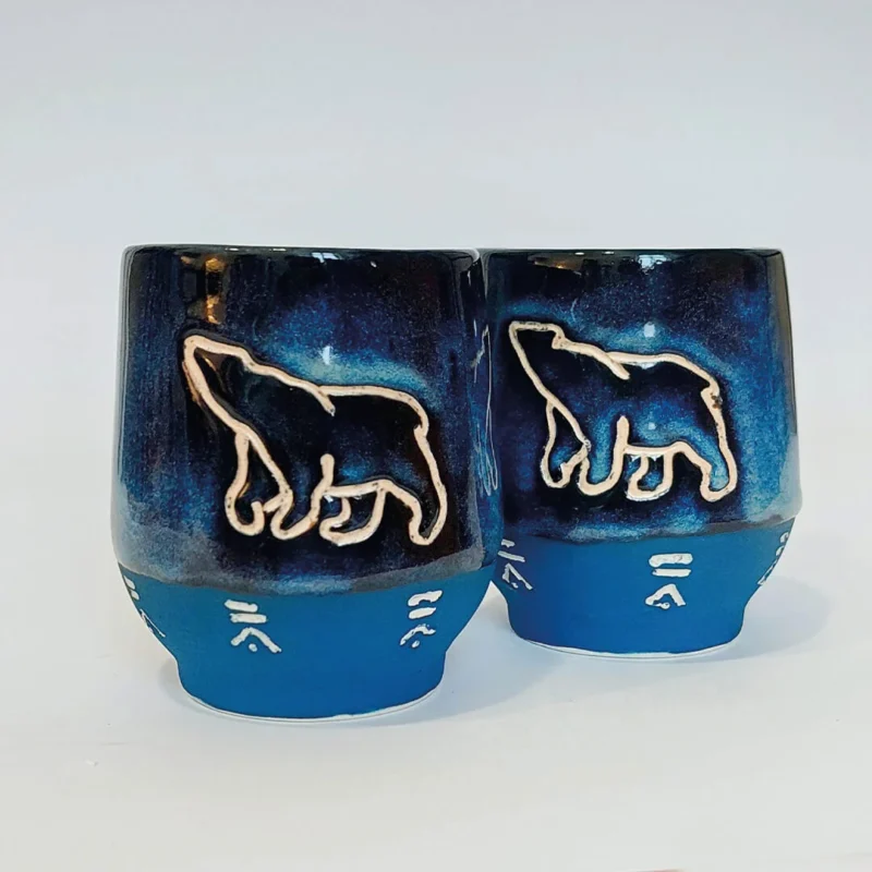 jira ceramics pottery made by hand nordic design scandinavian style scandinavian interior ceramika handmade recznierobiona skandynawskie wnetrze kubek niedzwiedz polarny polar bear mug kubek porcelanowy handmade
